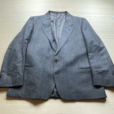 Mani by Giorgio Armani Vintage 90s Blazer Men’s 42 Salt Pepper Made Italy Jacket - Image 1 of 4