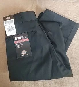 Pantalone da lavoro Dickies uomo 874 classico nero vestibilità originale uniforme 32x34 nuovo con etichetta - Foto 1 di 2