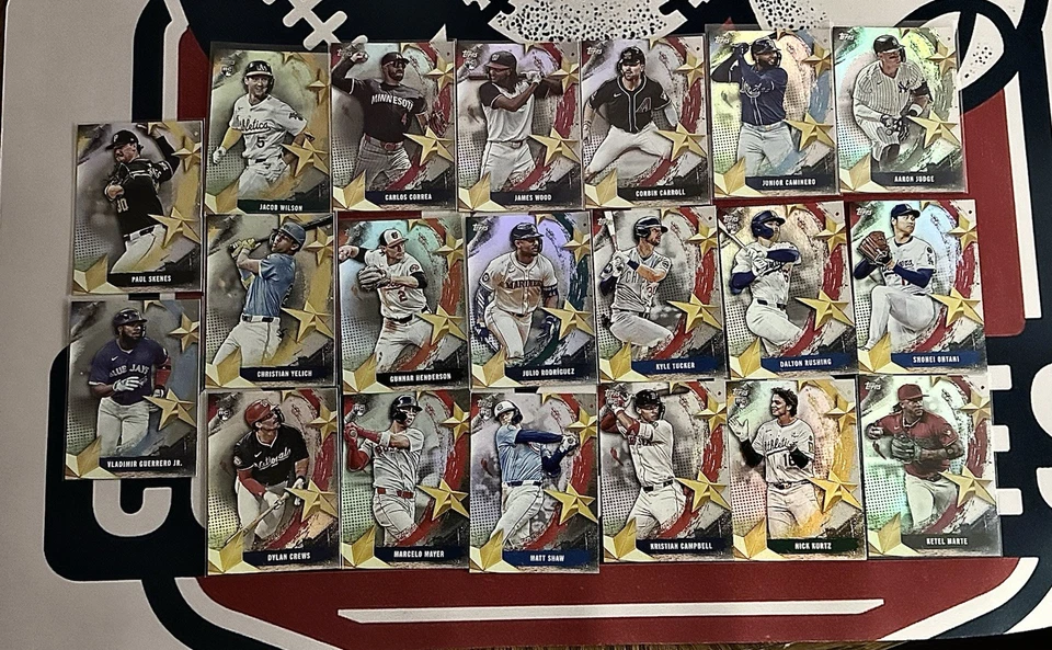 2025 Topps Stars of the MLB Insers серии 1 и 2, серия обновлений выберите свои карты - Изображение 1 из 1