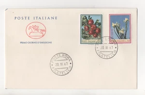 REPUBBLICA - FDC - 1967 - FLORA - D'ITALIA - VALORI - COMPLEMENTARI - Picture 1 of 1