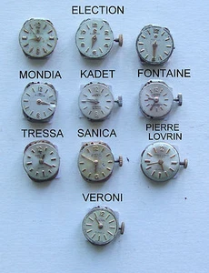 Mondia Lot Woman Poche Wristwatch Movement Pas Running Veroni Pierre Lovre Kadet - Bild 1 von 1