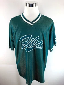 Authentic Fila #25 Short Sleeve Soccer Jersey Green Adult XL - Picture 1 of 4