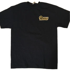 Alstyle Herren T-Shirt Schwarz Kurzarm Classic Fit Los Angeles Rams Gr. M - Bild 1 von 9