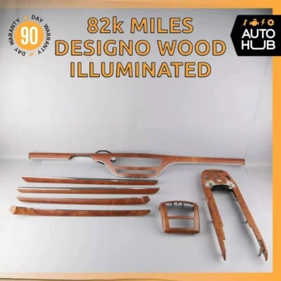 07-09 Mercedes W221 S550 S450 Dashboard Center Console Door Panel Trim Set OEM - Image 1 of 4