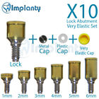 X10 Lock Abtment Very Elastic Silicone Set Dental Im plant Titanium Internal Hex