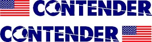 CONTENDER & American Flag Boat Decal Stickers Vinyl Decal Boat Stickers 2pc - Bild 1 von 2