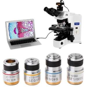 4X 10X 40X 100X Achromatyczna soczewka obiektywowa do mikroskopu biologicznego 185