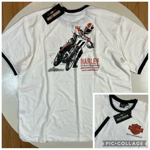 Harley Davidson 120th Anniversary White SS Tee Shirt Crew neck Big Men Size 3XL - Picture 1 of 10