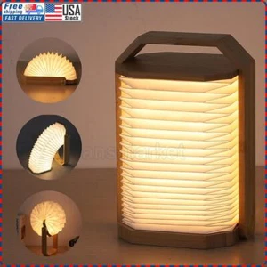 LED Book Lamp Night Lights, USB Rechargeable Warm White Kids Bedroom Lighting... - Picture 1 of 15