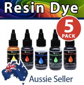 DYE for Resin - Alumilite Dye 30ml - 5 Pack Assorted - Choose from 18 Colours - Picture 1 of 1