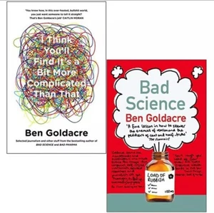 Ben Goldacre 2 Books Collection Set Bad Science, I Think Youll Find Its a Bit - Picture 1 of 3