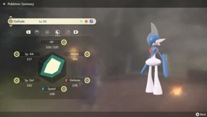 Pokemon Legends Arceus PLA - Brillantes niveles de esfuerzo máximo Alpha Gallade - Imagen 1 de 4