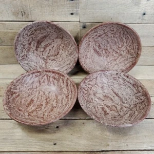 Boltalite 8" Melamin Schalen Wurzelholz gemustert Hergestellt in den USA X4 gute Form - Bild 1 von 7