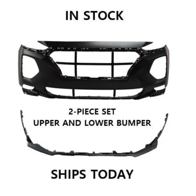 NUEVO JUEGO DE 2 PARACHOQUES DELANTERO IMPRIMADO PARA HYUNDAI SANTA FE 2019-2020 SE ENVÍA DESPLEGADO Foto 1 de 4