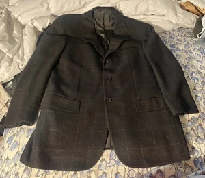 Kiton Napoli Cashmere Silk Mix Brown Green Jacket 50 R - Picture 1 of 12