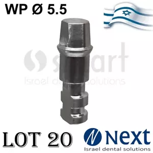 Lot x 20 MIS Seven fit abutment analog CPK WP D5.5 C4 Short internal hex - Picture 1 of 2