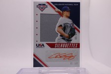 2020 USA Baseball Stars & Stripes Silhouettes Signatures /95 Asa Lacy Auto