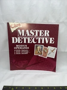 Clue Master Detective 1988 Replacement Parts INSTRUCTIONS BOOKLET - Picture 1 of 5