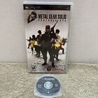 Metal Gear Solid: Portable Ops (Sony PSP, 2006) No Manual Tested & Working