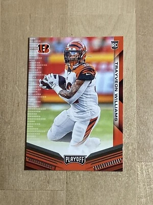 RARE 2019 Cincinnati Bengals ROOKIE Trayveon Williams Panini Playoff ROOKIE CARD - Image 1 of 2