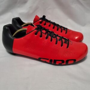 Giro Empire ACC Road Cycling Shoes Easton EC90 Red Black Men's Size US 9.5