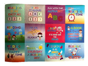 Reading Reward Stickers Books Are Cool Kids Home School Teacher Children 24PCS