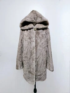 Saga Sapphire Silver Blue Iris Cerulean Grey MINK Coat Jacket Stroller No Fox - Picture 1 of 8