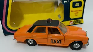 Corgi Toys, No 411 Mercedes-Benz 240D Taxi in Orange boxed diecast - Bild 1 von 6