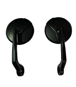 For Enfield BAR END MIRROR BLACK For Meteor & Hunter 350 & New Classic 350 - Foto 1 di 5