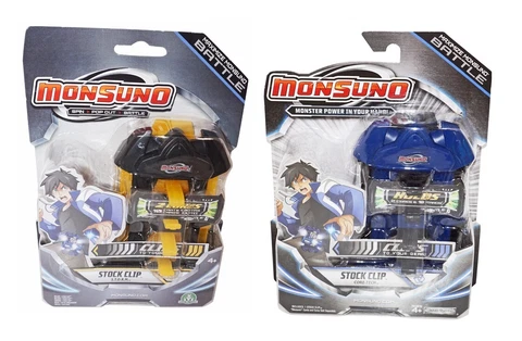 2 PC Lot - Storm + Core-tech - Maximize Monsuno Battle Stock 5" Toy Clip 2012 Cover