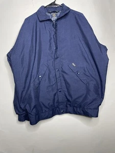 Sunderland of Scotland Mens Sz XL Blue Goretex Full Zip Golf Jacket Checkered - Picture 1 of 11