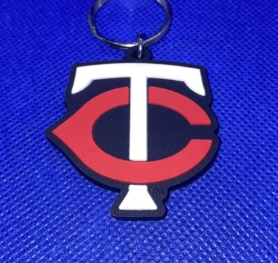 Minnesota Twins MLB Soft Keychain Key Chain Souvenir | Blue, White & Red - Image 1 of 4