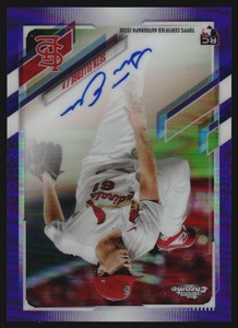 2021 Topps Chrome Rookie Autographs Purple Refractors #RASEL Seth Elledge/250