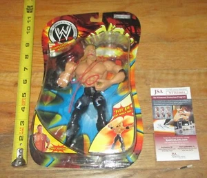 200 WWF WWE Jakks Chris Jericho Signed Flex'ems Wrestling Figure AEW JSA COA - Picture 1 of 4