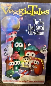 Veggie Tales THE TOY THAT SAVED CHRISTMAS Vhs Video Tape 1999 Christian Big Idea - Picture 1 of 4