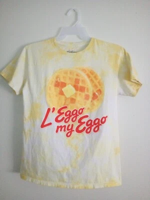 Camiseta L'eggo My Eggo Waffle Kellogg's Tie Dye Amarilla Talla Pequeña Foto 1 de 4