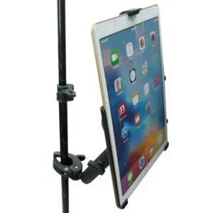 Extended Dedicated Music Stand Robust Clamp Tablet Holder for iPad PRO 12.9" - Picture 1 of 4