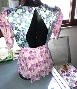 ROBERTO CAVALLI SILK BACK DRESS 2 PZ SIZE 42-44 - Foto 1 di 10