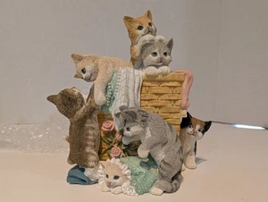 Cat Kittens “MY FAVORITE THINGS” Music Box San Francisco Music Box Co - Picture 1 of 13