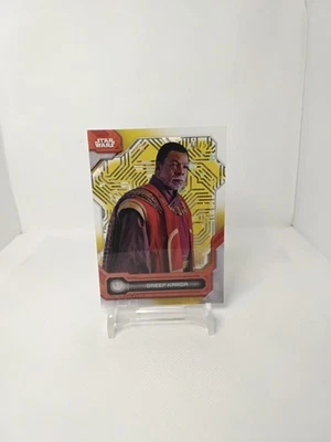 Greef Karga 2024 Topps Star Wars High Tek GOLD 48/50 Diffractor Throne Room #45  - Image 1 of 3