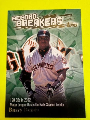69168 	2003 Topps Record Breakers #BB1 Barry Bonds - Image 1 of 3