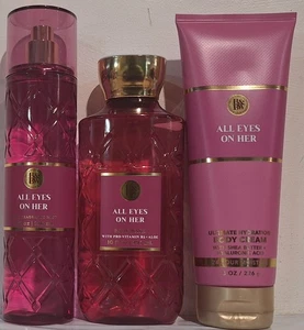 Bath & Body Works All Eyes On Her Body Mist, Wash & Cream 3pc Gift Set - Picture 1 of 1