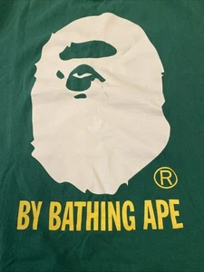 Auténtica Camiseta A Bathing Ape BAPE Verde XL Pequeña - Imagen 1 de 8