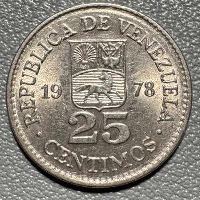 1978 Venezuela 25 Centimos coin - Excellent Condition - Image 1 of 2