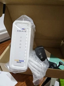 Arris SURFboard SB6183 DOCSIS 3.0 Cable Modem White with power supply - Afbeelding 1 van 2