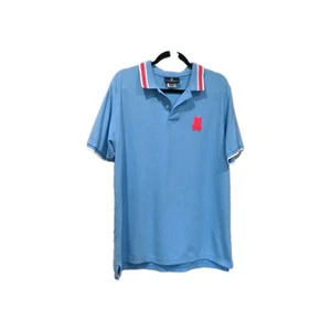 Psycho Bunny Mens Eaton SS Polo Size 7 (XXL) Blue Classic Logo Vibrant Casual - Picture 1 of 10