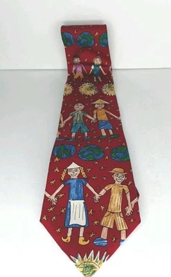 CORBATA HOMBRE SAVE THE CHILDREN "NUESTRO PLANETA, NUESTRA GENTE" RENEE - 9 AÑOS Foto 1 de 4