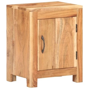 Bedside Cabinet Natural Wood Solid Acacia Wood Small vidaXL - Picture 1 of 12