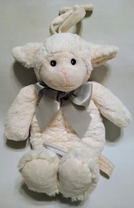 Bearington Baby Lamm weiß Plüsch Stofftier Musikalisches Zugspielzeug Babywiege 12 Zoll - Bild 1 von 4