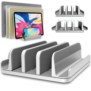 Adjustable Laptop Stand, 5 Slots, Aluminum Space-Saving, for Apple MacBook/Su... - Picture 1 of 7